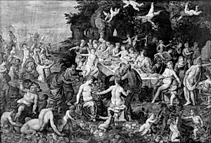 Gudernes festmåltid. Peleus' og Thetis' bryllupsfest by Ubekendt