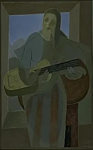 Guitarspillersken by Juan Gris