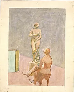 H.C. Andersen nyder synet af den medicæiske Venus by Niels Larsen Stevns