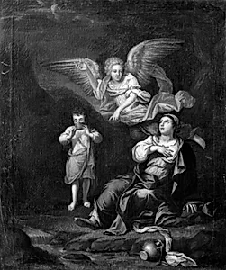 Hagar i ørkenen by Ubekendt