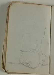Halvfigurskitse by Niels Larsen Stevns