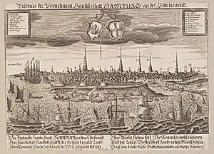 Hamburg set fra Elben by Lukas Schnitzer