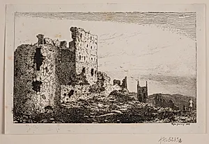 Hammershus på Bornholm by Vilhelm Kyhn