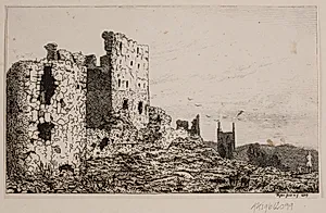 Hammershus på Bornholm by Vilhelm Kyhn