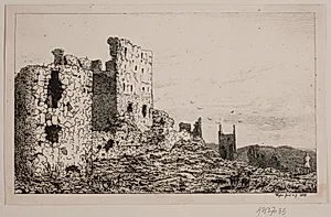 Hammershus på Bornholm by Vilhelm Kyhn