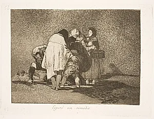 Han døde, uden at man kunne hjælpe ham (53) by Francisco de Goya