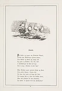 Hanen. Illustration til H.V. Kaalund, "Fabler for Børn" by H.P. Hansen