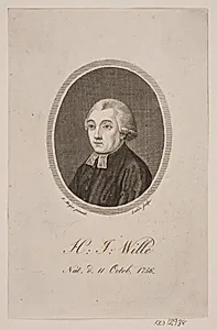 Hans Jacob Wille by Gerhard Ludvig Lahde