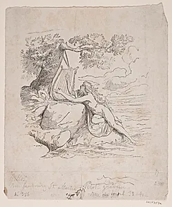 Harpen ved stranden by Lorenz Frølich