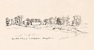 Have Mølle ved Slangerup den 20. juni 1842 by P.C. Skovgaard