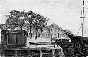 Havn i en lille købstad