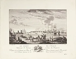 Havnen i Sankt Malo (Le port de St. Malo) by Ubekendt