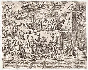 Heksesabbat. Flyveblad (Hort an new schrecklich abenthewr ...) by Ubekendt