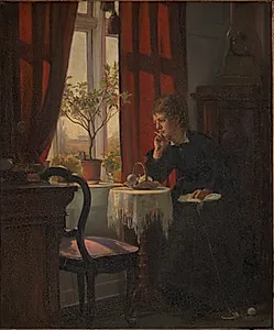Helga Johansen, kunstnerens søster by Viggo Johansen