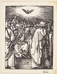 Helligånden viser sig på pinsedag by Albrecht Dürer