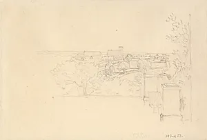 Helsingør, set fra Marienlyst. by C.W. Eckersberg