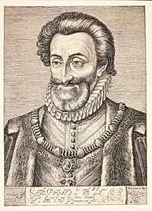 Henrik IV, konge af Frankrig by Hendrick Goltzius