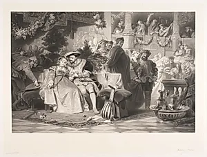 Henrik VIII og Anna Boleyn by Joel Ballin