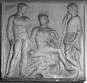 Herakles, Peirithoos og Theseus by Ubekendt