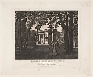 Herkules Loge i Rosenborg Have by Gerhard Ludvig Lahde