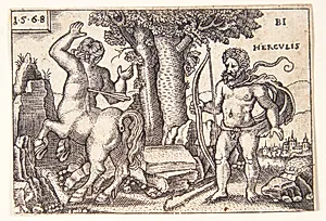 Herkules og Nessus by Balthasar Jenichen