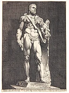 Herkules og Telephosbarnet by Hendrick Goltzius
