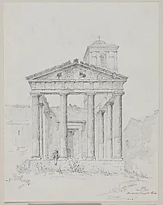 Herkulestemplet i Cora. April 1851
