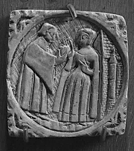 Herre og dame med et hjerte by Ubekendt