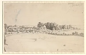 Herregården Nordfelt på Møn by C.W. Eckersberg