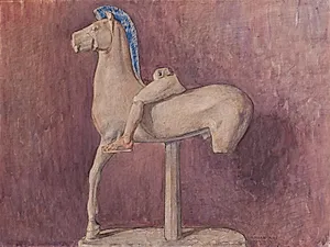 Hest med rytter (Akropolismuseet inv.nr. 700)