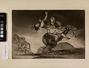 Hestebortføreren (En kvinde og en hest, lad en anden tæmme dem) by Francisco de Goya