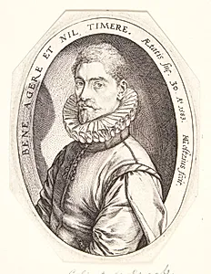 Hieronymus Scholiers by Hendrick Goltzius
