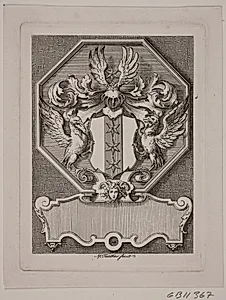 Hjelmstjernes ekslibris by Magnus Petersen