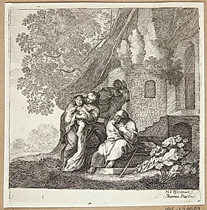 Hjemkomsten fra Egypten by Moyses van Wtenbrouck