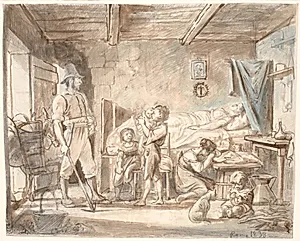 Hjemkomsten til de moderløse by Wilhelm Marstrand