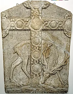 Hjorten ved korset by Niels Skovgaard