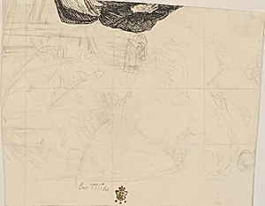 Højre side af gravkonen by Fritz Syberg