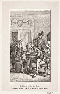 Holberg, Barselstuen, IV, 4 by Johan Frederik Rosenstand