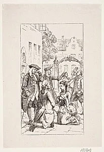 Holberg, Henrik og Pernille by Johan Frederik Rosenstand