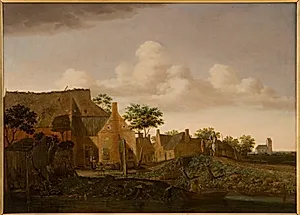 Hollandsk landsby by Emanuel Murant