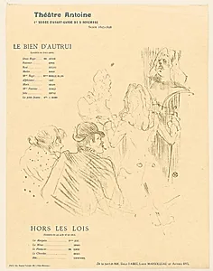 Hommage à Moliere by Henri de Toulouse-Lautrec