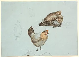 Høns. Studie by Theodor Philipsen