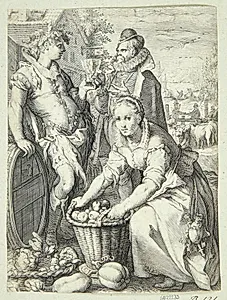 Høst og vinsmagning. Efterår by Jan Saenredam
