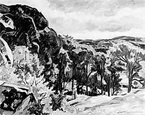 Høstlandskab by Birger Simonsson
