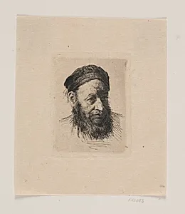 Hoved af en gammel Sømand by Carl Bloch