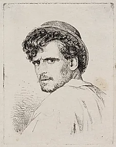 Hoved af en Italiener by Carl Bloch