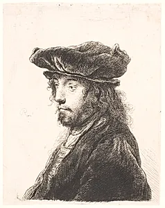 Hoved af en orientaler by Rembrandt van Rijn