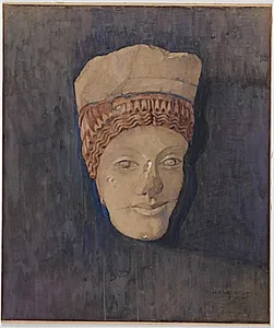 Hoved af ”Polos koren” (Akropolismuseet inv.nr. 696)