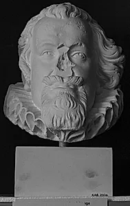 Hoved fra statue. Christian IV (1588-1648) by Ubekendt
