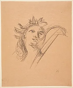 Hoved. Studie efter Raphael by Harald Giersing
